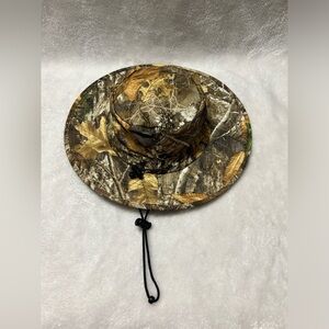 Compass 360 brown camouflage boonie hat adjustable chin strap one size
